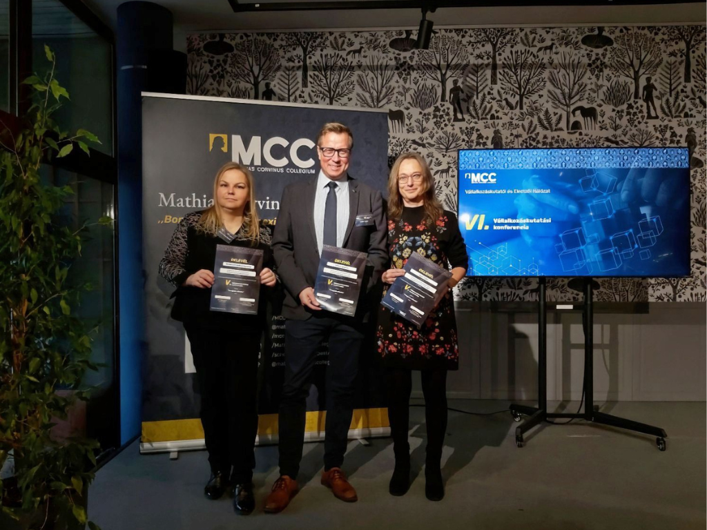 „Legjobb előadás” díj a VI. Vállalkozáskutatási Konferencián  