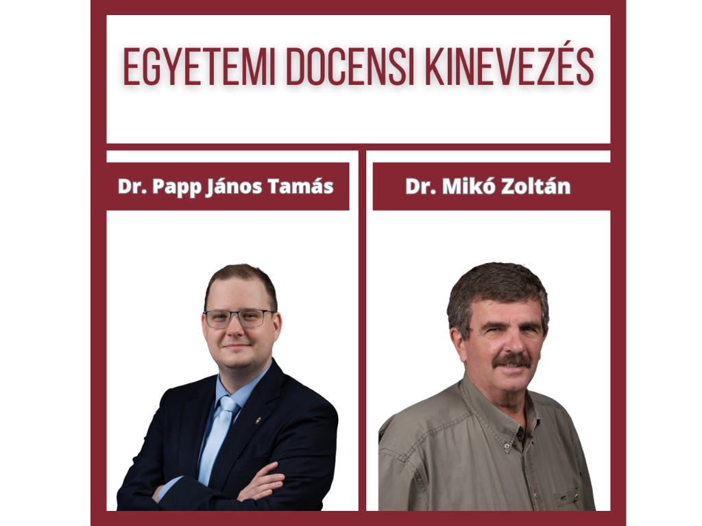 Egyetemi docensi kinevezés