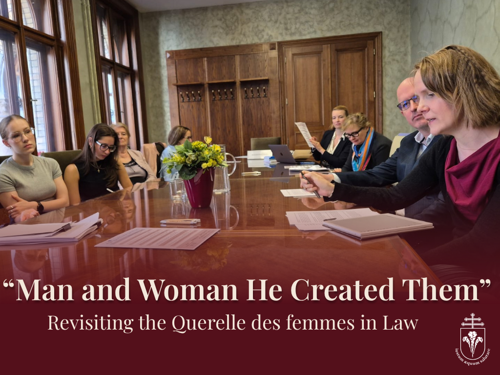 “Man and Woman He Created Them” – Revisiting the Querelle des femmes in Law