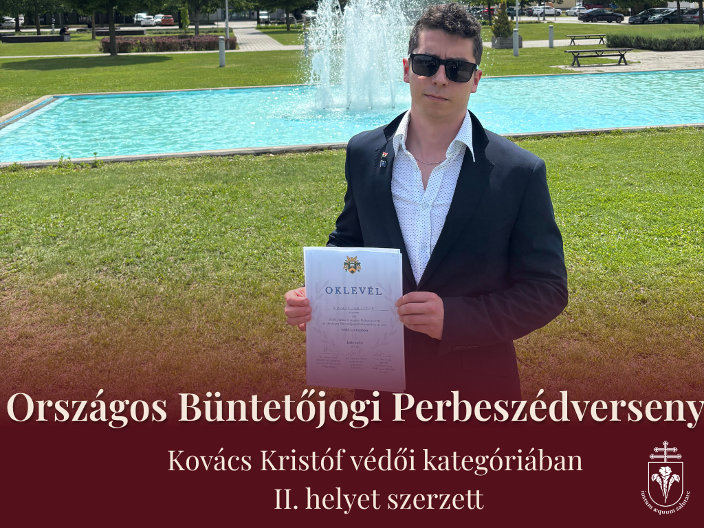Pázmányos siker az Országos Büntetőjogi Perbeszédversenyen