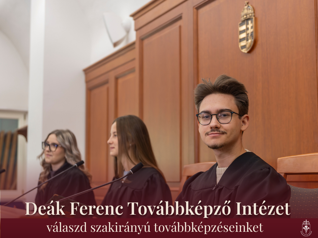 Még nem késő, válaszd szakirányú továbbképzéseinket a Deák Ferenc Továbbképző Intézet kínálatában