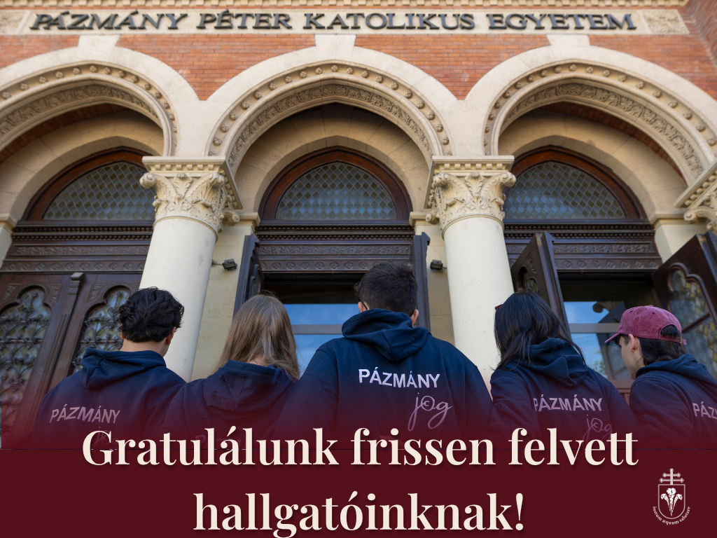 Növekedett a PPKE JÁK-ra felvett hallgatók száma a 2026-os felvételi eljárásban
